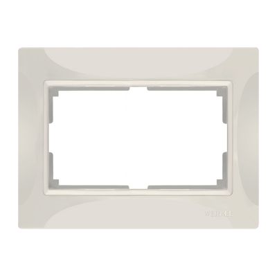 Рамка для двойной розетки Werkel WL03-Frame-01-DBL-ivory слоновая кость