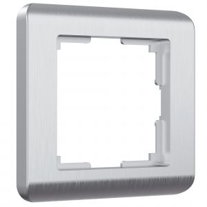 Рамка на 1 пост Werkel WL12-Frame-01 (W0012106) серебряный