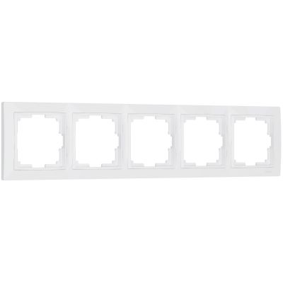 Рамка на 5 постов Werkel WL03-Frame-05-white (W0052001) белый