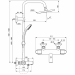 Душевая система с термостатом Ideal Standard Идеал Рейн ЭКО А6426АА