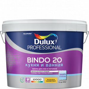 Краска Dulux Professional Bindo 20 полуматовая краска для стен и потолков BС 9л.