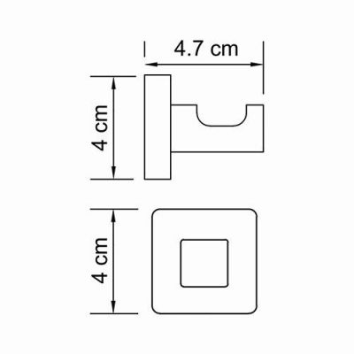 Крючок Wasser Kraft Lippe К-6523 хром