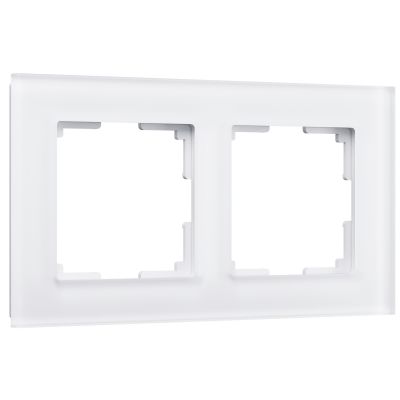 Рамка на 2 поста Werkel WL01-Frame-02 (W0021105) белый матовый