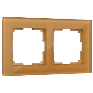Рамка на 2 поста Werkel WL01-Frame-02 бронзовый