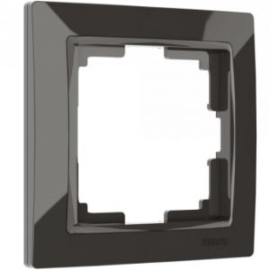 Рамка на 1 пост Werkel WL03-Frame-01 серо-коричневый, basic