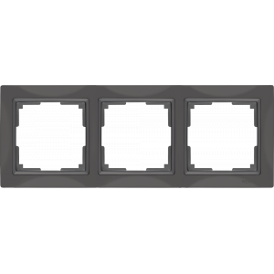 Рамка на 3 поста Werkel WL03-Frame-03 серо-коричневый, basic
