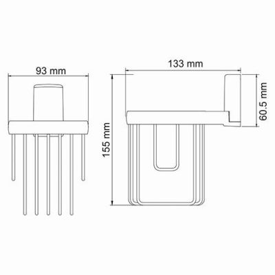 Держатель освежителя Wasser Kraft Leine К-5045 хром
