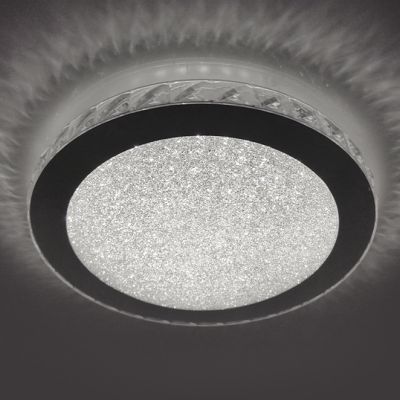 Светильник светодиодный накладной ESTARES SIYANIE 25W (1950lm) 2К IP20 350х69мм пластик хром/кристалл
