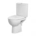 Унитаз-компакт Cersanit Parva New Clean On 011 3/6, безободковый, с сиденьем, белый