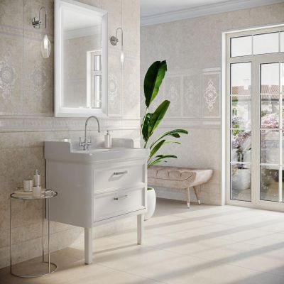 Тумба Kerama Marazzi Plaza Pompei PO.80.2\WHT, напольная  2 ящика, без раковины