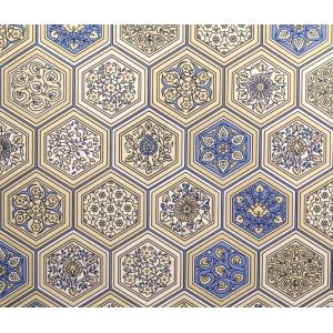 Обои Euro Decor Capri 4005-02 виниловые на бумаге 0,53х10,05м синий