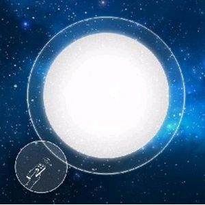 Светильник светодиодный управляемый Estares Saturn 25WR(2200lm) 2K-4K-6K 405х55мм, пульт ДУ,  без канта