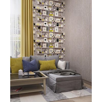 Обои Палитра Sweethome PL71068-46 виниловые на флизелине 1,06х10,05м, бежевый