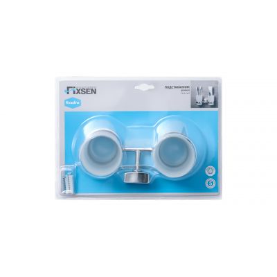 Подстаканник двойной Fixsen Kvadro FX-61307