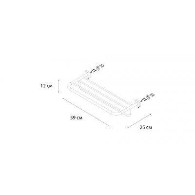 Полка для полотенец Fixsen Kvadro FX-61315