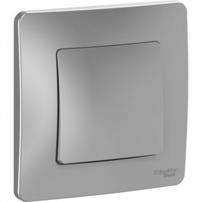 Выключатель Schneider Blanca 1-клавишный 10А 250B BLNVS010103 алюминий