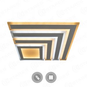Светильник светодиодный управляемый Esteres Geometria Line S 100W(8700lm) 2K-4К-6K 500х500x46мм пульт ДУ