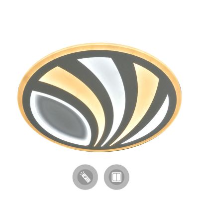 Светильник светодиодный накладной ESTARES Geometria List R 100W(8700lm) 2K-4К-6K 500х46мм IP44 с пультом