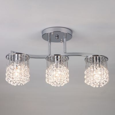 Люстра потолочная Eurosvet 3222/3 хром Strotskis