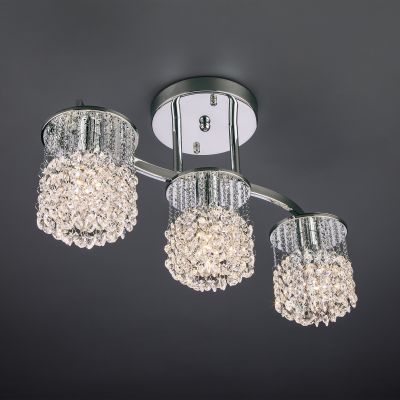 Люстра потолочная Eurosvet 3222/3 хром Strotskis