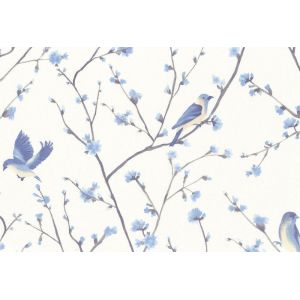 Обои Euro Decor Julie 7007-03 виниловые на флизелине 1,06х10,05м синий