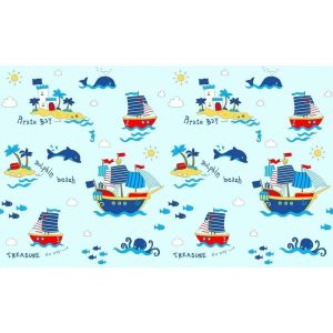 Обои Эрисманн Baby Boom 3774-4 виниловые на флизелине 1,06х10,05м, синий