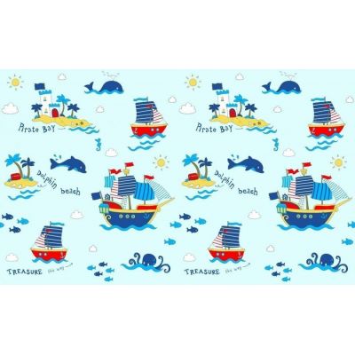 Обои Эрисманн Baby Boom 3774-4 виниловые на флизелине 1,06х10,05м, синий