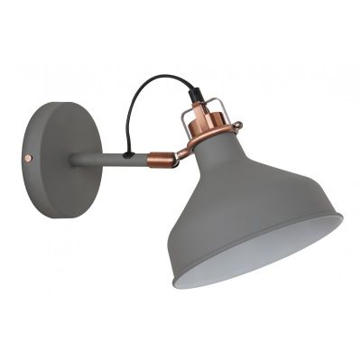 Светильник настенный Camelion Amsterdam WML-425 C73 40Вт 230В серый/медь