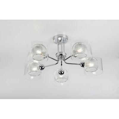 Люстра потолочная Rivoli Mod 3034-305 хром/ прозрачный