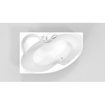 Акриловая ванна BellSan Индиго 1680х1100х715, правая, с экраном, без г/м, 2 ручки