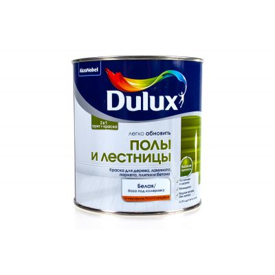 Краска Dulux полуглянцевая полы и лестницы BW 0.75л