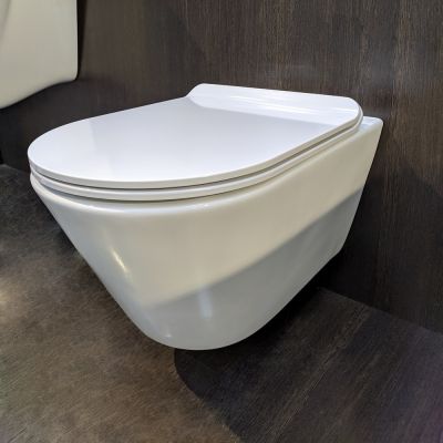 Унитаз подвесной Kerama Marazzi  PLAZA Modern PLM.wc.02, безободковый, без сиденья