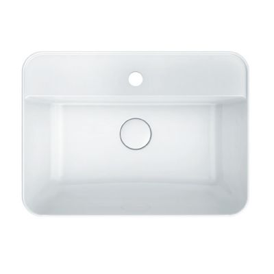 Раковина Kerama Marazzi Plaza/Плаза PL.wbi.55.1 (55х40см), встраиваемая сверху, с отверстием под смеситель