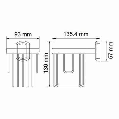 Держатель освежителя Wasser Kraft Oder К-3045 хром