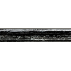 Карниз DDA Prima 28 металлопластиковый Черное серебро 1,6м