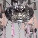 Люстра подвесная Eurosvet 10086/8 серебро/дымчатый хрусталь Strotskis