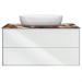 Тумба Kerama Marazzi Plaza/Плаза Modern PL.M.100.2\WHT, белая, подвесная 2 выдвижных ящика, без раковины