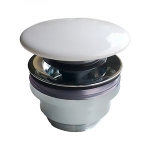 Клапан донный Kerama Marazzi Plaza/Плаза DR.1/WHT (с керамической крышкой)