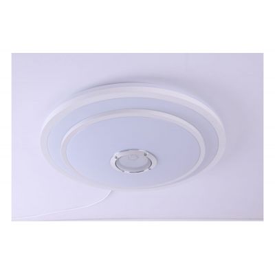 Светильник светодиодный управляемый Camelion LBS-2005 68W(4800Im) 2-6K 500х90мм RGB, bluetooth колонка, пульт ДУ