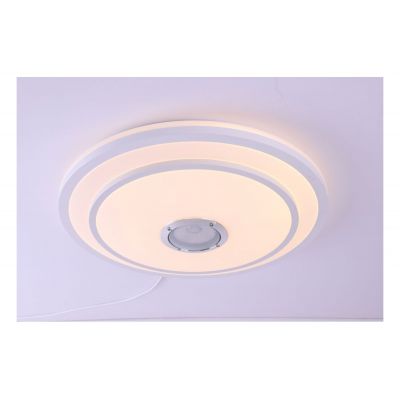 Светильник светодиодный управляемый Camelion LBS-2005 68W(4800Im) 2-6K 500х90мм RGB, bluetooth колонка, пульт ДУ