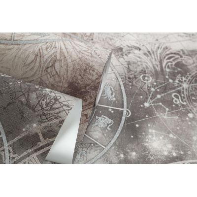 Обои Home Color Zodiac НС71450-44 виниловые на флизелине 1,06х10,05м, коричневый