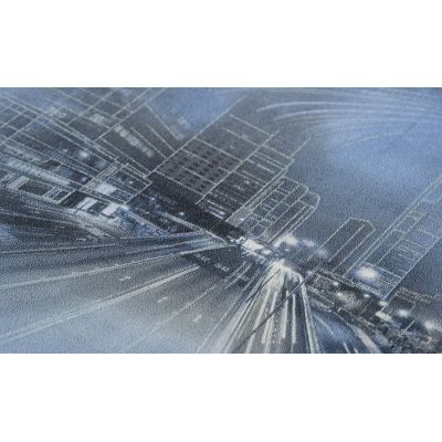 Обои Aспект Сити 70234-14 виниловые на флизелине 1,06x10,05м, серый. Светятся в темноте!