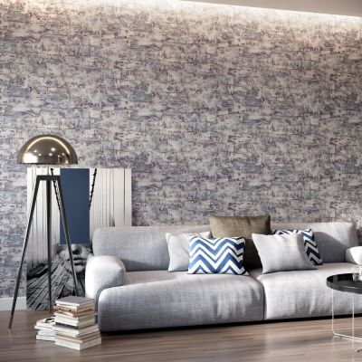Обои Палитра Brike PL71412-16 виниловые на флизелине 1,06х10,05м серый