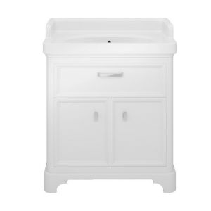 Тумба напольная Kerama Marazzi Plaza Pompie PO.80.1\WHT,  белый, 80 см,1 ящик, 2 дверцы