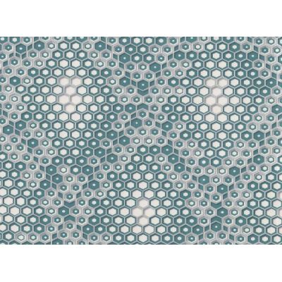 Обои Euro Decor Symbol 7076-09 виниловые на флизелине 1,06х10,05м, бирюзовый