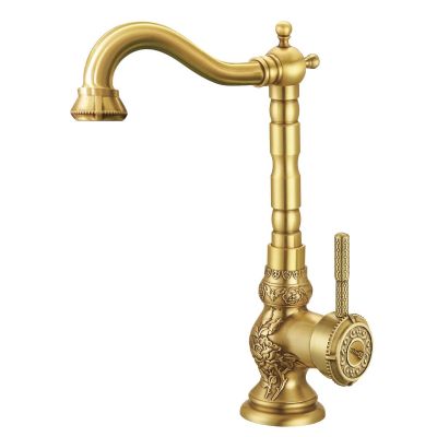 Смеситель для кухни Lemark Jasmin LM6645В с поворотным изливом, бронза