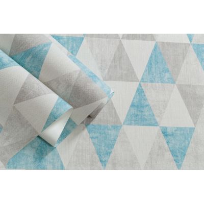 Обои Trend Color Eclecticum TC71447-46 виниловые на флизелине 1,06х10,05м голубой