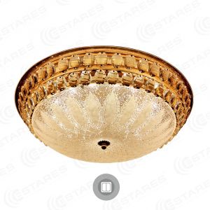 Светильник светодиодный управляемый on/off Estares Marocco Gold R 72W (6120lm) круг 510х150мм мат.стекло, без пульта