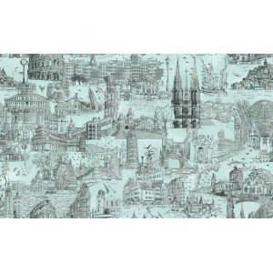 Обои VernissAGe Art place 167123-95 виниловые на флизелине 1,06х10,05м, зеленый