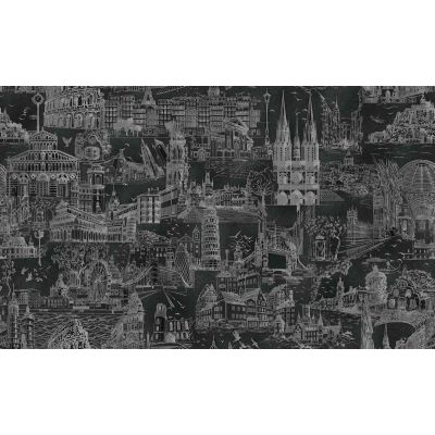 Обои VernissAGe Art place 167123-96 виниловые на флизелине 1,06х10,05м черный